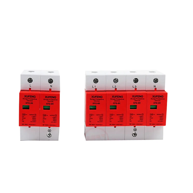 80KA ~385VAC SPD House Surge Protector Device Protective Low-voltage Arrester Device
80KA ~385VAC SPD House Surge Protector Device Protective Low-voltage Arrester Device