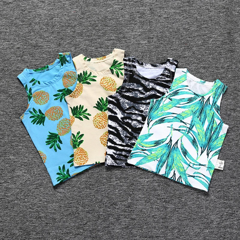 New Fashion Kids Underwear 100% Cotton Girls Boys Tanks Tops Baby Boy Summer Vest Girl Children Print Undershirt Sleeveless Vest
New Fashion Kids Underwear 100% Cotton Girls Boys Tanks Tops Baby Boy Summer Vest Girl Children Print Undershirt Sleeveless Vest