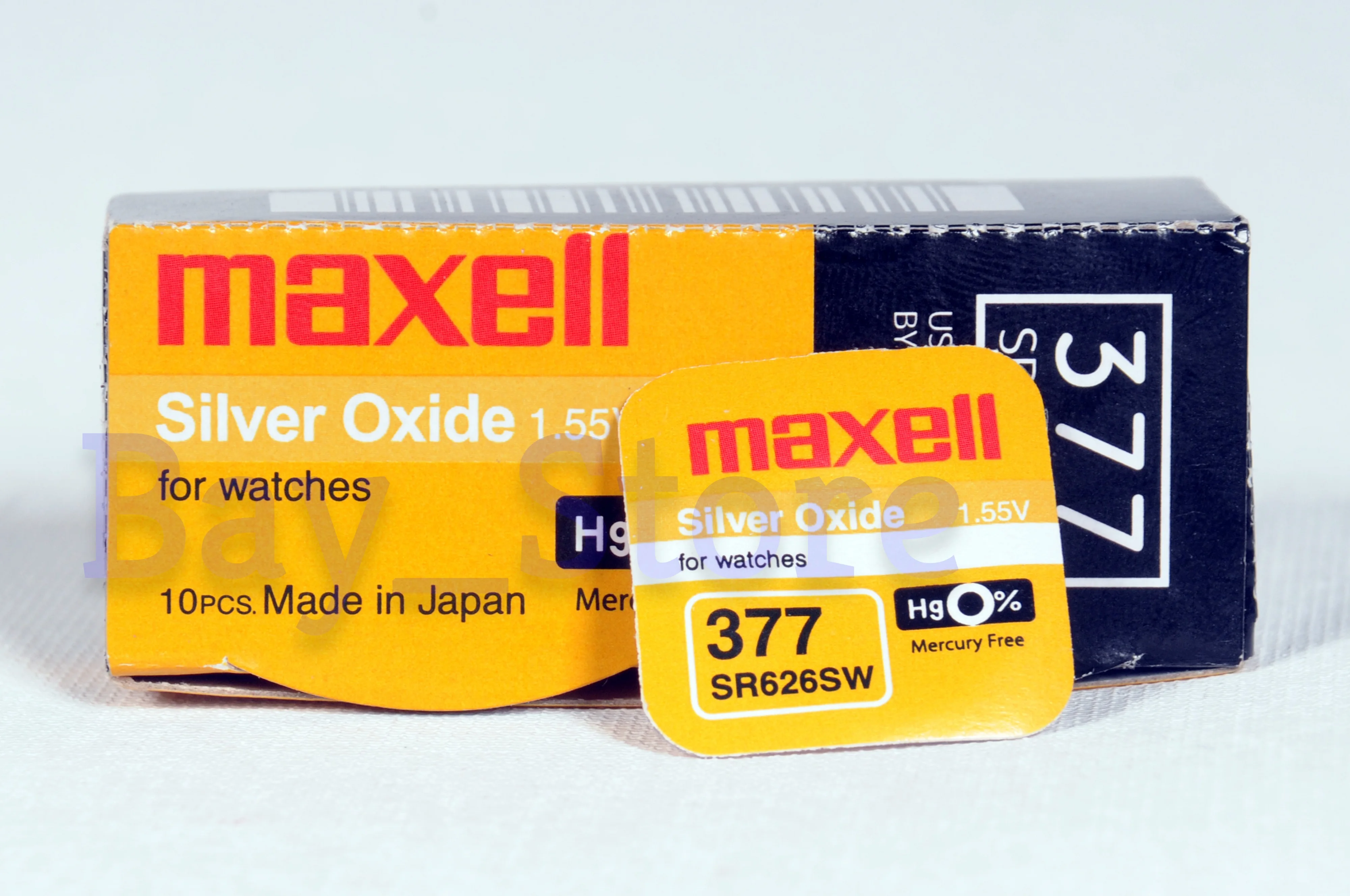 10 PCS Maxell SR626SW 377 27mAh 1.55V Silver Oxide Button Cell Battery-Made In Japan
10 PCS Maxell SR626SW 377 27mAh 1.55V Silver Oxide Button Cell Battery-Made In Japan