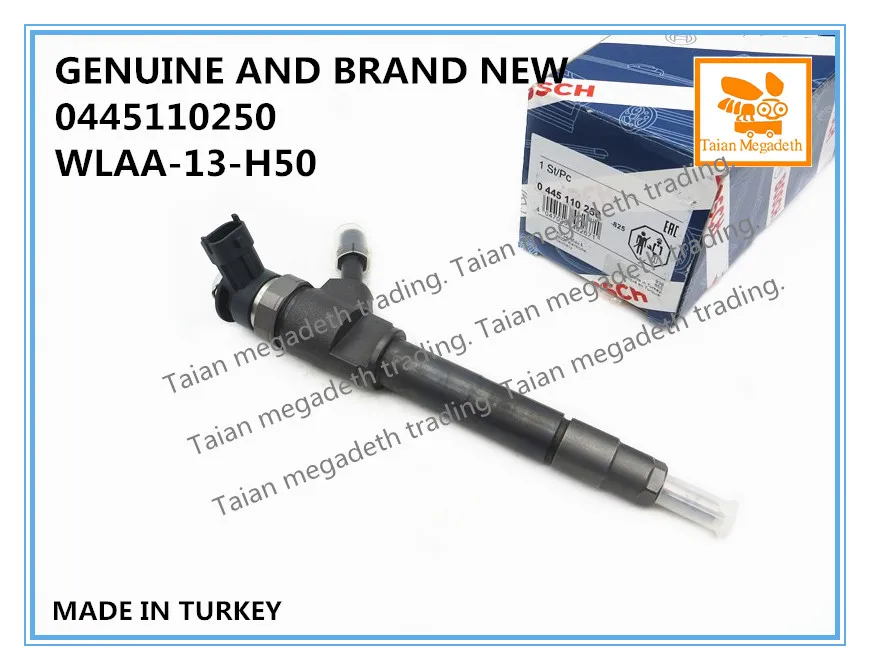 GENUINE AND BRAND NEW DIESEL FUEL INJECTOR 0445110250, WLAA-13-H50, 0986435123 FOR RANGER, BT-50 ENGINE
GENUINE AND BRAND NEW DIESEL FUEL INJECTOR 0445110250, WLAA-13-H50, 0986435123 FOR RANGER, BT-50 ENGINE