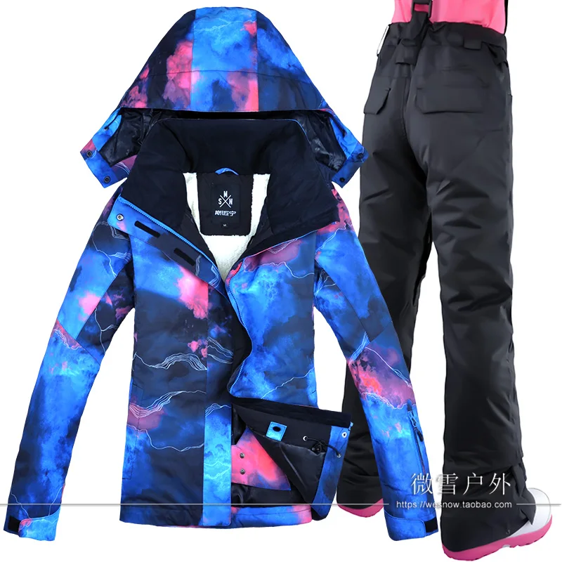 NEW Women Skiing Jacket Pant Ski Snowboard Suit Windproof Waterproof Super Warm Winter Clothing Trouser Female Hiking Riding Set
NEW Women Skiing Jacket Pant Ski Snowboard Suit Windproof Waterproof Super Warm Winter Clothing Trouser Female Hiking Riding Set