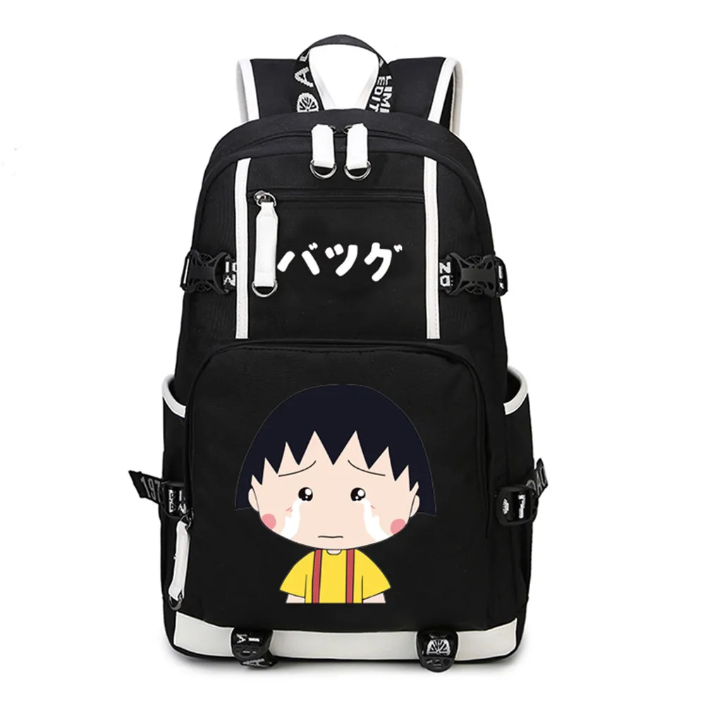 Sakura Momoko Shoulder Bag Chi-bi Maruko Hanawa Cazuhico Backpack School Bag Black Oxford Backpacks Adorable Fashion Knapsack
Sakura Momoko Shoulder Bag Chi-bi Maruko Hanawa Cazuhico Backpack School Bag Black Oxford Backpacks Adorable Fashion Knapsack