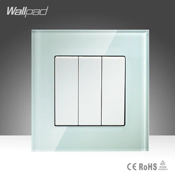 Hot Selling 3 Gang 1 Way Wallpad Crystal Glass UK EU Standard Push Button Electrical Light Lamp Switch
Hot Selling 3 Gang 1 Way Wallpad Crystal Glass UK EU Standard Push Button Electrical Light Lamp Switch