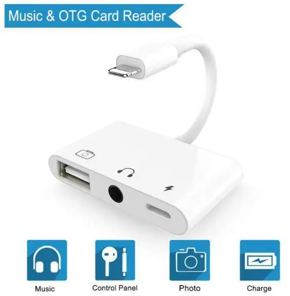 3.5mm Headphone Jack Audio Adapter Fast Charge Splitter,3 in 1 Headphone and Charger Audio Adapter Splitter for Phone 8/8 Plus/P
3.5mm Headphone Jack Audio Adapter Fast Charge Splitter,3 in 1 Headphone and Charger Audio Adapter Splitter for Phone 8/8 Plus/P