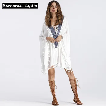 White Boho Dress Summer Loose Bohemian Beach Dresses Patchwork Cloak Sleeve V Neck Beachwear New Arrival 2018
White Boho Dress Summer Loose Bohemian Beach Dresses Patchwork Cloak Sleeve V Neck Beachwear New Arrival 2018