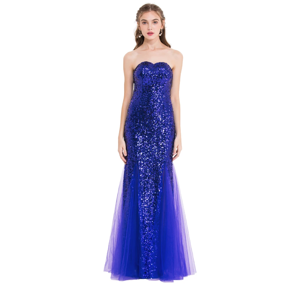 Angel-fashions Women's Sparkle Sequin Mardi Gras balls Strapless Tulle abiye Formal Party Bridesmaid Dress Blue 053
Angel-fashions Women's Sparkle Sequin Mardi Gras balls Strapless Tulle abiye Formal Party Bridesmaid Dress Blue 053