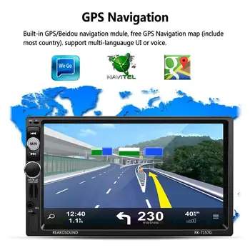 FM/TF/USB GPS Car MP5 Player with Rear View Camera Reakosound Full HD 1080P 7 inch IR Remote Control Touch Screen
FM/TF/USB GPS Car MP5 Player with Rear View Camera Reakosound Full HD 1080P 7 inch IR Remote Control Touch Screen