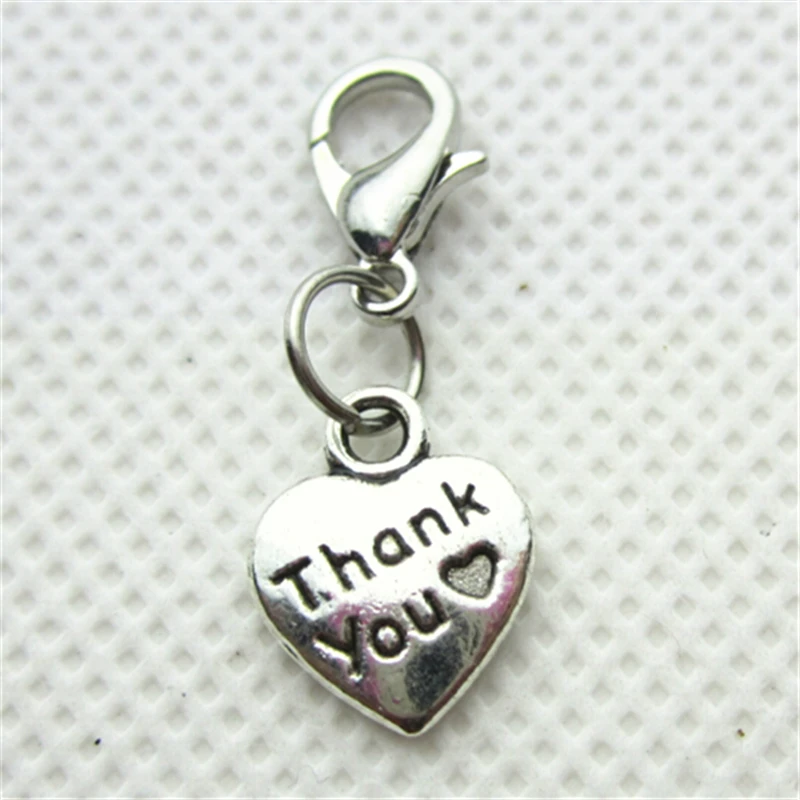 Hot Selling 20pcs/lot Thank You Heart Dangle Charms Lobster Clasp Charms DIY Bracelet&Bangles Jewelry Accessory Hanging Charms
Hot Selling 20pcs/lot Thank You Heart Dangle Charms Lobster Clasp Charms DIY Bracelet&Bangles Jewelry Accessory Hanging Charms