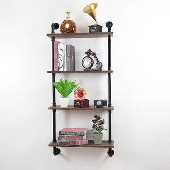 DIY Industrial Pipe Shelving Retro Wall Mount Iron Pipe Shelf Floating Bracket Bookshelf With 4 Tier
DIY Industrial Pipe Shelving Retro Wall Mount Iron Pipe Shelf Floating Bracket Bookshelf With 4 Tier