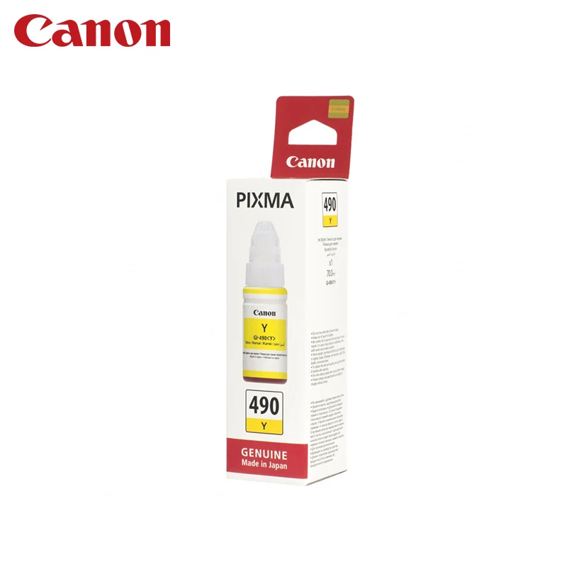 Картридж Canon GI-490 Y (для G1400/G2400/G3400)
Картридж Canon GI-490 Y (для G1400/G2400/G3400)