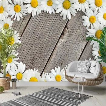 Else Gray Wood on White Yellow Daisy Flowers 3d Photo Cleanable Fabric Mural Home Decor living Room Bedroom Background Wallpaper
Else Gray Wood on White Yellow Daisy Flowers 3d Photo Cleanable Fabric Mural Home Decor living Room Bedroom Background Wallpaper