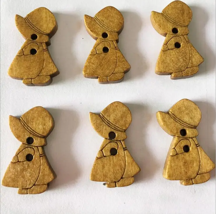 Cute Girl shape 100pcs baking varnish 2.6cm Wooden buttons Sewing Supplies Clothing Button Scrapbooking DIY Craft Supplies XP205
Cute Girl shape 100pcs baking varnish 2.6cm Wooden buttons Sewing Supplies Clothing Button Scrapbooking DIY Craft Supplies XP205