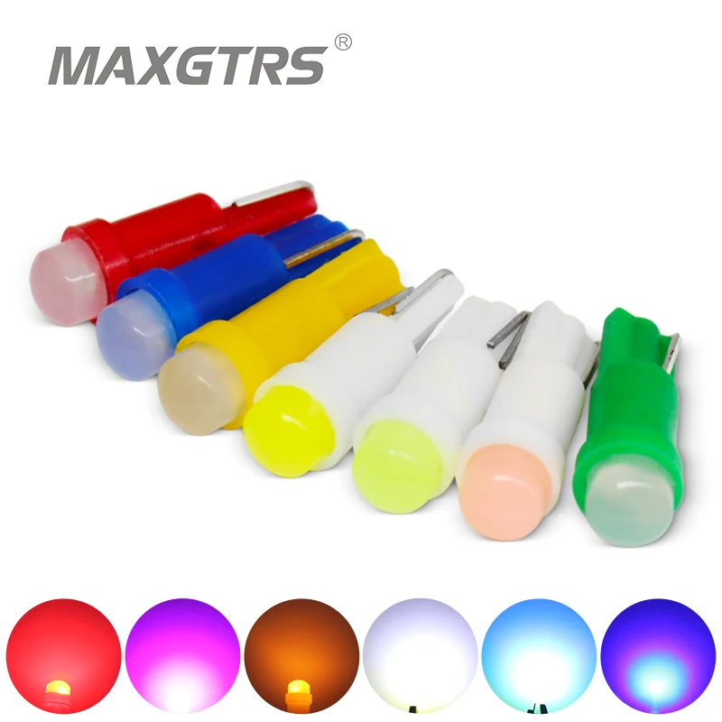 50x T5 COB Led Ceramic Dashboard Gauge Instrument Wedge Base Car Auto Side Wedge Light Lamp Bulb 12V White/Blue/Red/Yellow
50x T5 COB Led Ceramic Dashboard Gauge Instrument Wedge Base Car Auto Side Wedge Light Lamp Bulb 12V White/Blue/Red/Yellow