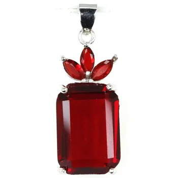 SheCrown Rectangle 18x13mm Created Red Blood Ruby Gift For Sister Silver Pendant 32x13mm
SheCrown Rectangle 18x13mm Created Red Blood Ruby Gift For Sister Silver Pendant 32x13mm
