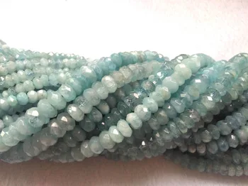 Full strand 16" Natural Aquamarine Beryl gemstone Faceted Rondelle Beads Wheel Heishi 3x5\4x6\4x8\5X9mm Loose bead
Full strand 16" Natural Aquamarine Beryl gemstone Faceted Rondelle Beads Wheel Heishi 3x5\4x6\4x8\5X9mm Loose bead