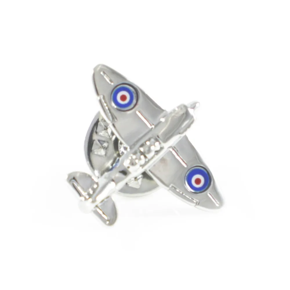 Spitfire Plane Lapel Pin Silver Tone Aircraft Aviation Suit Holiday Gifts Pins Birthday Gift | Украшения и аксессуары