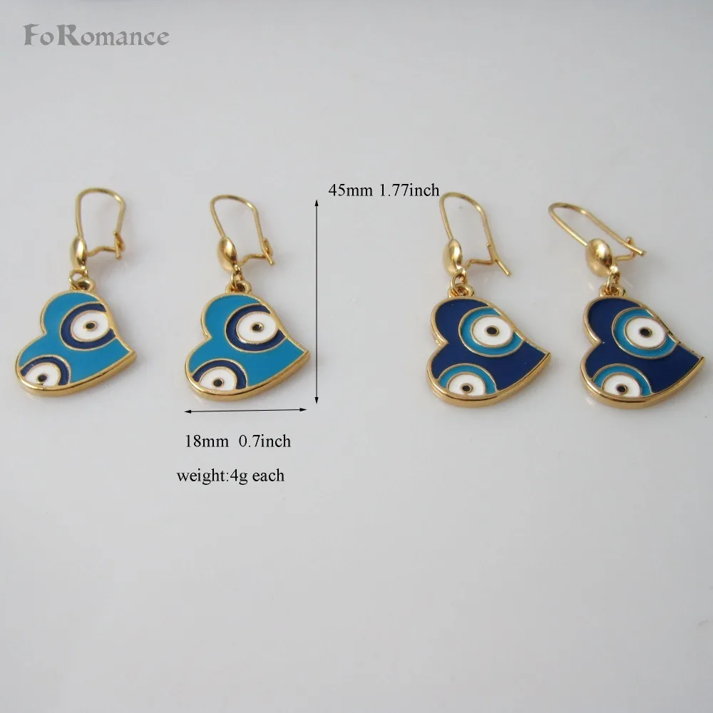 Foromance/- YELLOW GOLD GP HEART SHAPE ENAMEL WITH EYES EVIL 1.77" DANGLE EVIL EYE EARRING TURKISH TURKEY STYLE
Foromance/- YELLOW GOLD GP HEART SHAPE ENAMEL WITH EYES EVIL 1.77" DANGLE EVIL EYE EARRING TURKISH TURKEY STYLE
