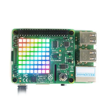 ShenzhenMaker Store Sense HAT for Raspberry Pi , RGB LED Matrix, Joystick, Multi Sensors ,with an 8*8 RGB LED matrix,
ShenzhenMaker Store Sense HAT for Raspberry Pi , RGB LED Matrix, Joystick, Multi Sensors ,with an 8*8 RGB LED matrix,