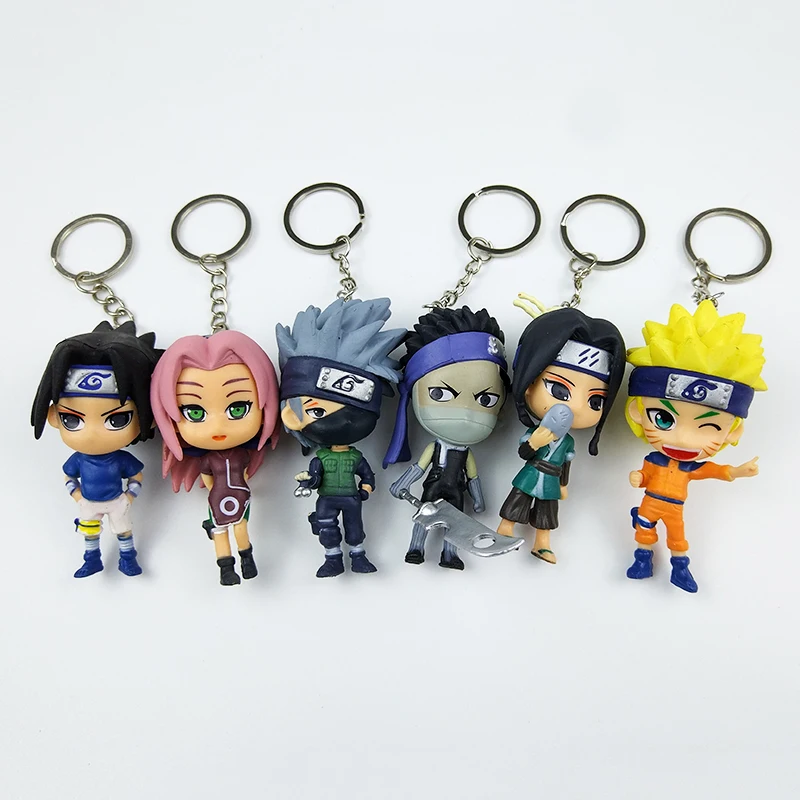 HOT Anime Naruto Set of 6x Doll Figure Keychain Uzumaki Sasuke Kakashi PVC Pendant Kid Birthday Toys Gifts
HOT Anime Naruto Set of 6x Doll Figure Keychain Uzumaki Sasuke Kakashi PVC Pendant Kid Birthday Toys Gifts