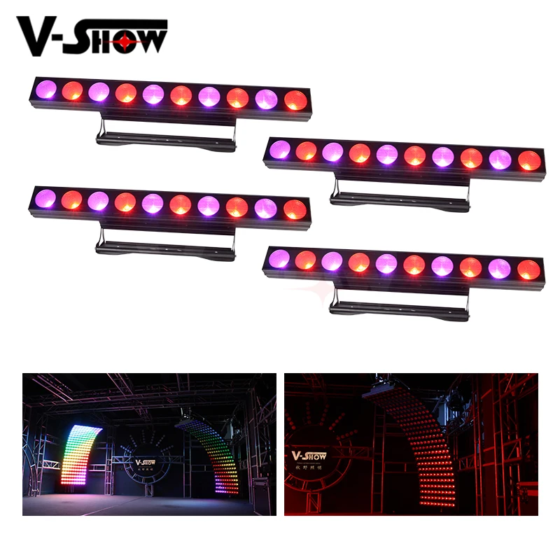 4pcs Led Bar Wash Lighting 10 Dot 30W RGBW 4in1 Led COB Dmx 512 Individual Control Dj Light For Landscape And Stage Lighting
4pcs Led Bar Wash Lighting 10 Dot 30W RGBW 4in1 Led COB Dmx 512 Individual Control Dj Light For Landscape And Stage Lighting