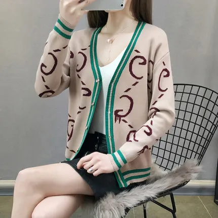 2018 spring cardigan sweater women new Korean fashion women tops thin knit letter button V neck cardigans S-XL 223
2018 spring cardigan sweater women new Korean fashion women tops thin knit letter button V neck cardigans S-XL 223