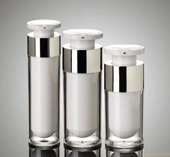 50pcs/lot silver 15ml30ml 50ml airless bottle high quality Acrylic vacuum pump bottles lotion bottle used for Cosmetic Containe
50pcs/lot silver 15ml30ml 50ml airless bottle high quality Acrylic vacuum pump bottles lotion bottle used for Cosmetic Containe