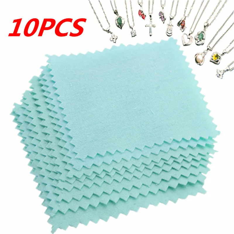 10pcs Flannelette Jewelry Polishing Cloth Soft Clean Wipe Silver Ornaments Anti Tarnish Reusable For Platinum Gold Jewelry 8X8CM
10pcs Flannelette Jewelry Polishing Cloth Soft Clean Wipe Silver Ornaments Anti Tarnish Reusable For Platinum Gold Jewelry 8X8CM