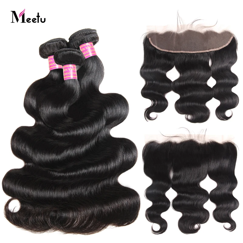 Meetu Peruvian Hair Bundles With Frontal 13X4 Inch Body Wave Bundles With Frontal Closure 3Pcs Bundles With Frontal Non Remy
Meetu Peruvian Hair Bundles With Frontal 13X4 Inch Body Wave Bundles With Frontal Closure 3Pcs Bundles With Frontal Non Remy