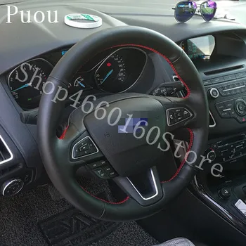 PUOU for Fox leather hand-sewn steering wheel cover Ford Maverick leather car special hand sewing cover Free shipping
PUOU for Fox leather hand-sewn steering wheel cover Ford Maverick leather car special hand sewing cover Free shipping