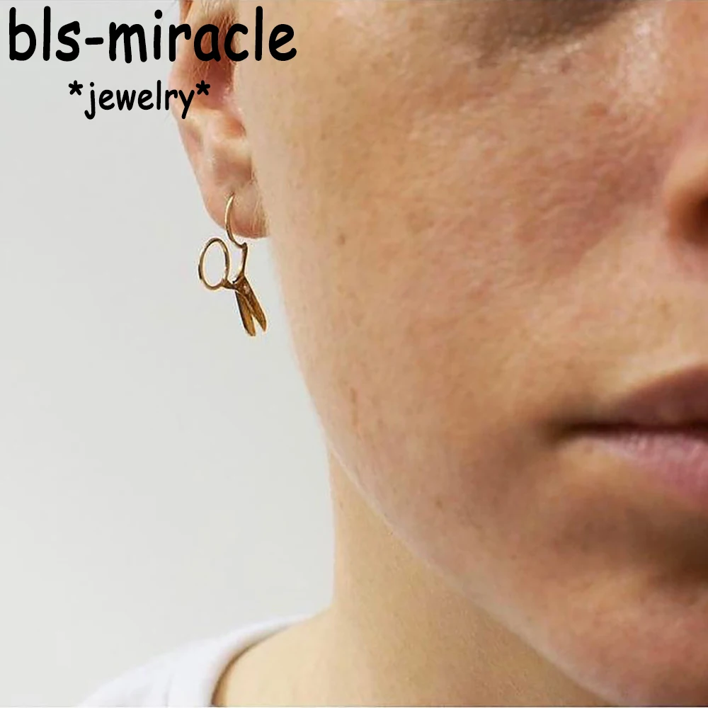 Bls-miracle Punk Exaggerated Personality Stud Earring Vintage Alloy Scissors Earrings For Woman Party Girl Gift Accessories E534
Bls-miracle Punk Exaggerated Personality Stud Earring Vintage Alloy Scissors Earrings For Woman Party Girl Gift Accessories E534