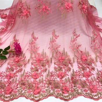 2018 New style French net lace fabric 3D flower African pink lace fabric high quality nigerian lace fabrics H1045
2018 New style French net lace fabric 3D flower African pink lace fabric high quality nigerian lace fabrics H1045