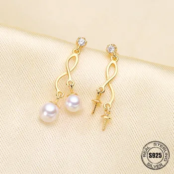 Fashion Pearl Earrings Accessories 925 Sterling Silver Earrings Findings Earrings Jewelry Parts Fittings Mountings DIY Girl Gift
Fashion Pearl Earrings Accessories 925 Sterling Silver Earrings Findings Earrings Jewelry Parts Fittings Mountings DIY Girl Gift