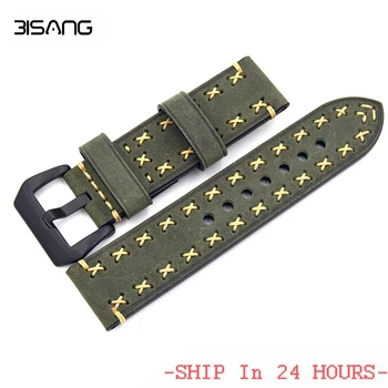 New Men Green Genuine Leather Watchband Accessories Wristbands 20mm 22mm 24mm 26mm Watch Band Strap Suitable for Panerai Watch
New Men Green Genuine Leather Watchband Accessories Wristbands 20mm 22mm 24mm 26mm Watch Band Strap Suitable for Panerai Watch