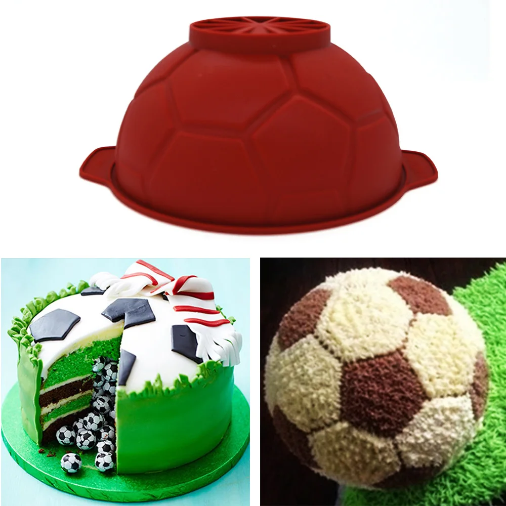 1Pc Football Soccer Shaped Silicone Cake Mold DIY Chocolate Mousse Mould Pastry Tools Bakeware Fondant Mold Cake Decorating Tool
1Pc Football Soccer Shaped Silicone Cake Mold DIY Chocolate Mousse Mould Pastry Tools Bakeware Fondant Mold Cake Decorating Tool