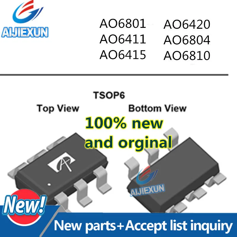 10 шт. AO6801 AO6411 AO6415 AO6420 AO6804 AO681 1 2 года в наличии 100% новый и оригинальный |