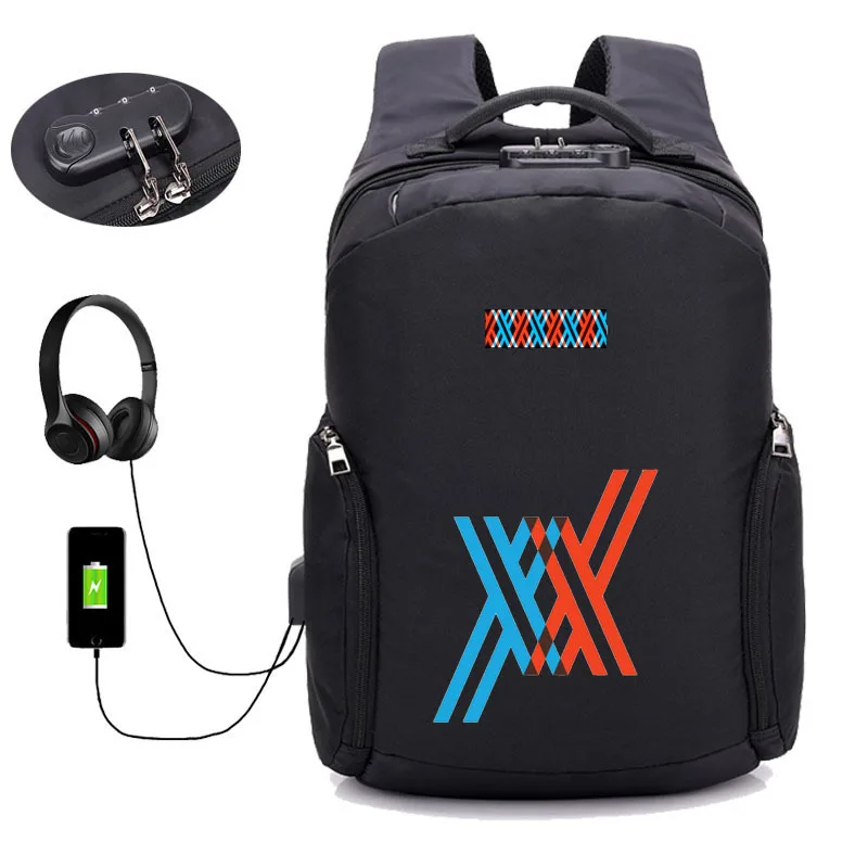 anime DARLING in the FRANXX backpack USB charging Backpack student book bag School Bag Mochila men travelling package
anime DARLING in the FRANXX backpack USB charging Backpack student book bag School Bag Mochila men travelling package