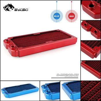 Bykski Water Cooling Radiator 240 Pure Copper Colorful Liquid Heat Exchanger Row Red / Blue Match 2x12CM fan
Bykski Water Cooling Radiator 240 Pure Copper Colorful Liquid Heat Exchanger Row Red / Blue Match 2x12CM fan