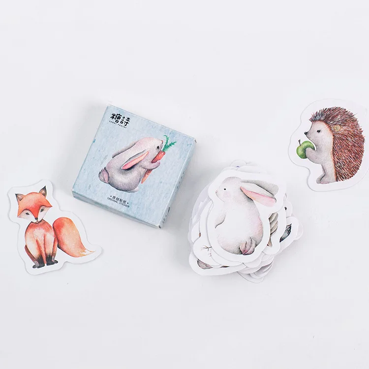 45PCS/box Creative Forest Animals Album Paper Lable Stickers Crafts And Scrapbooking Decorative Lifelog Sticker Cute Stationery
45PCS/box Creative Forest Animals Album Paper Lable Stickers Crafts And Scrapbooking Decorative Lifelog Sticker Cute Stationery