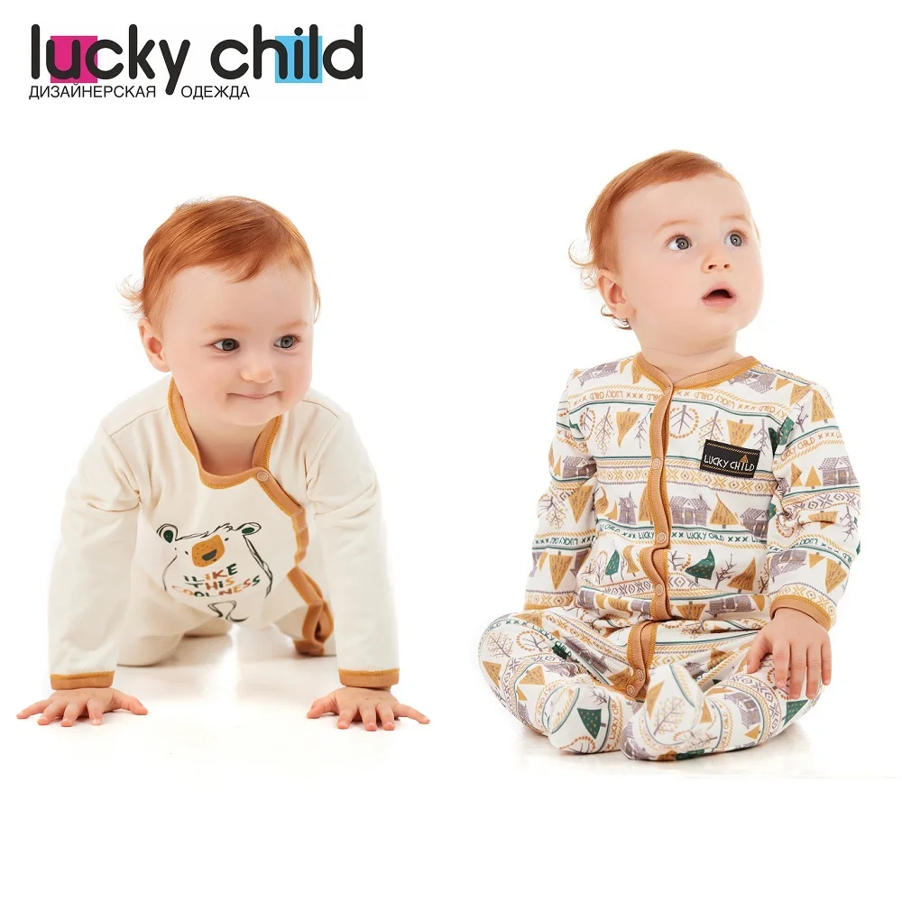 Комбинезон Lucky Child с начёсом для девочек и мальчиков арт. 63-13f 63-1f 1 шт (Зимние