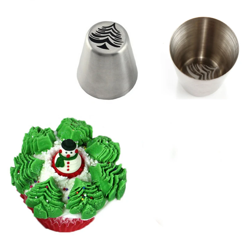 Christmas tree leaf decorating mouth 304 stainless steel Russian decorating mouth cake cream decorating tool
Christmas tree leaf decorating mouth 304 stainless steel Russian decorating mouth cake cream decorating tool