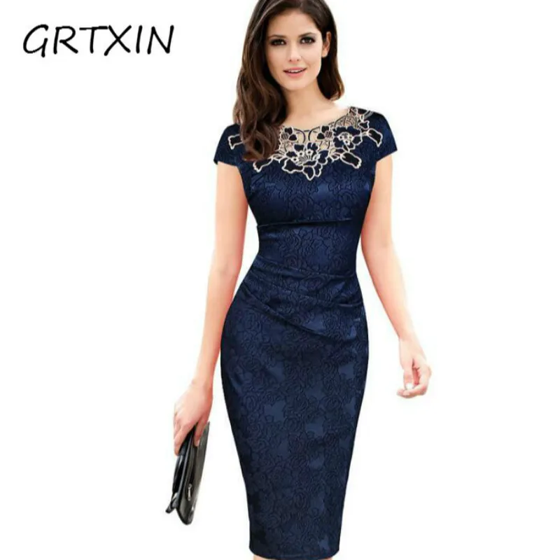 Plus Size 3XL Party Lace Dress Women Elegant Short Sleeve Rose Lace Bodycon Pencil Office Vestidos Slim
Plus Size 3XL Party Lace Dress Women Elegant Short Sleeve Rose Lace Bodycon Pencil Office Vestidos Slim