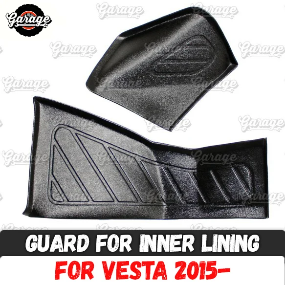 

Guards of inner lining for Lada Vesta 2015- ABS plastic 1 set / 2 pcs trim accessories protect of carpet car styling tuning