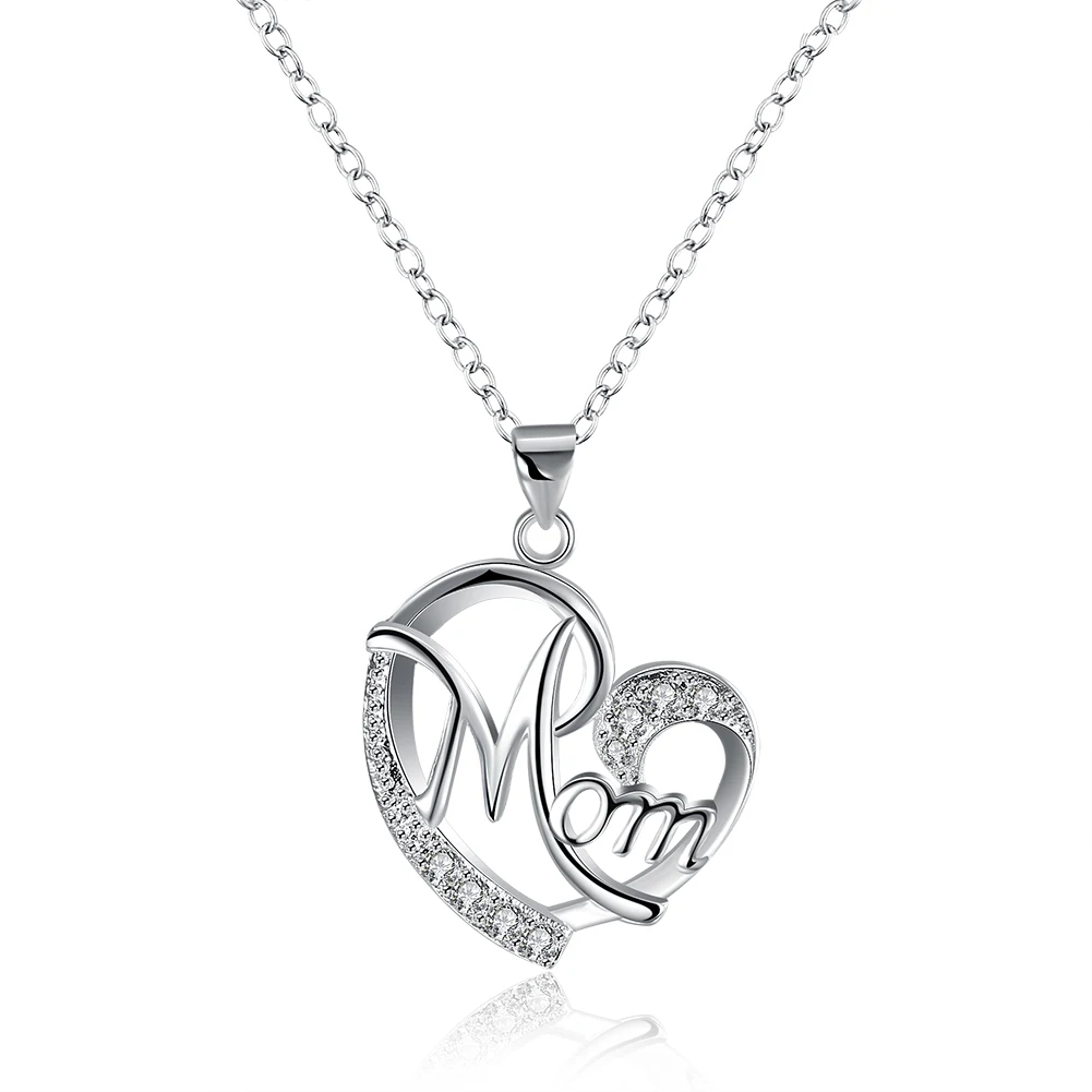 lureme 925 Silver Jewelry Heart with "Mom" Pendant Cubic Zirconia Necklace Mother 's Day Gift Joyas De Plata 925 (nl004236)
lureme 925 Silver Jewelry Heart with "Mom" Pendant Cubic Zirconia Necklace Mother 's Day Gift Joyas De Plata 925 (nl004236)