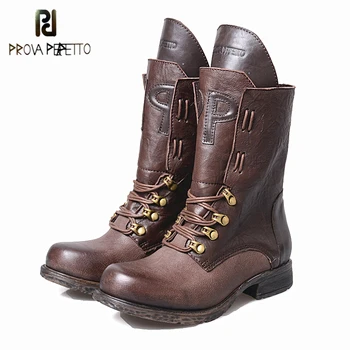 Prova Perfetto New Design Winter motorcycle Boots Genuine Leather Comfortable Women Boots Keep Warm do the old Rome Mid Boots
Prova Perfetto New Design Winter motorcycle Boots Genuine Leather Comfortable Women Boots Keep Warm do the old Rome Mid Boots