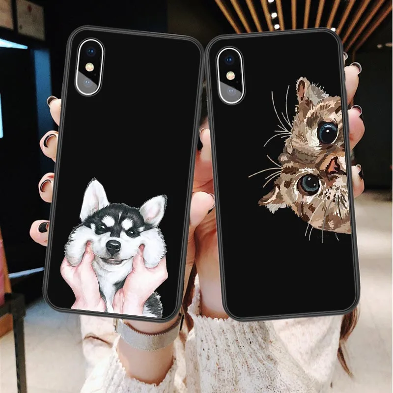 For iphone X XR XS XS Max Cartoon cute animals Cat Dog Soft silicone TPU case For iphone 5 5s SE 6 6s Plus 7 8 plus back cover
For iphone X XR XS XS Max Cartoon cute animals Cat Dog Soft silicone TPU case For iphone 5 5s SE 6 6s Plus 7 8 plus back cover