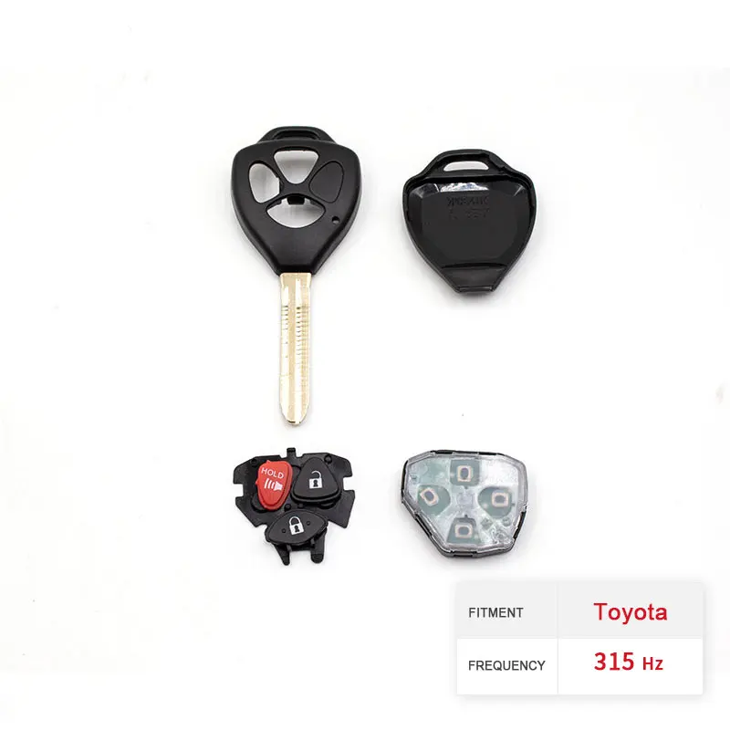 Dzanken 3 Buttons Remote Car Key 315MHz ID46 for Toyota 2007-2010 Toyota Rav4 / 2008-2012 Scion & Transponder Chip& Uncut Blade
Dzanken 3 Buttons Remote Car Key 315MHz ID46 for Toyota 2007-2010 Toyota Rav4 / 2008-2012 Scion & Transponder Chip& Uncut Blade