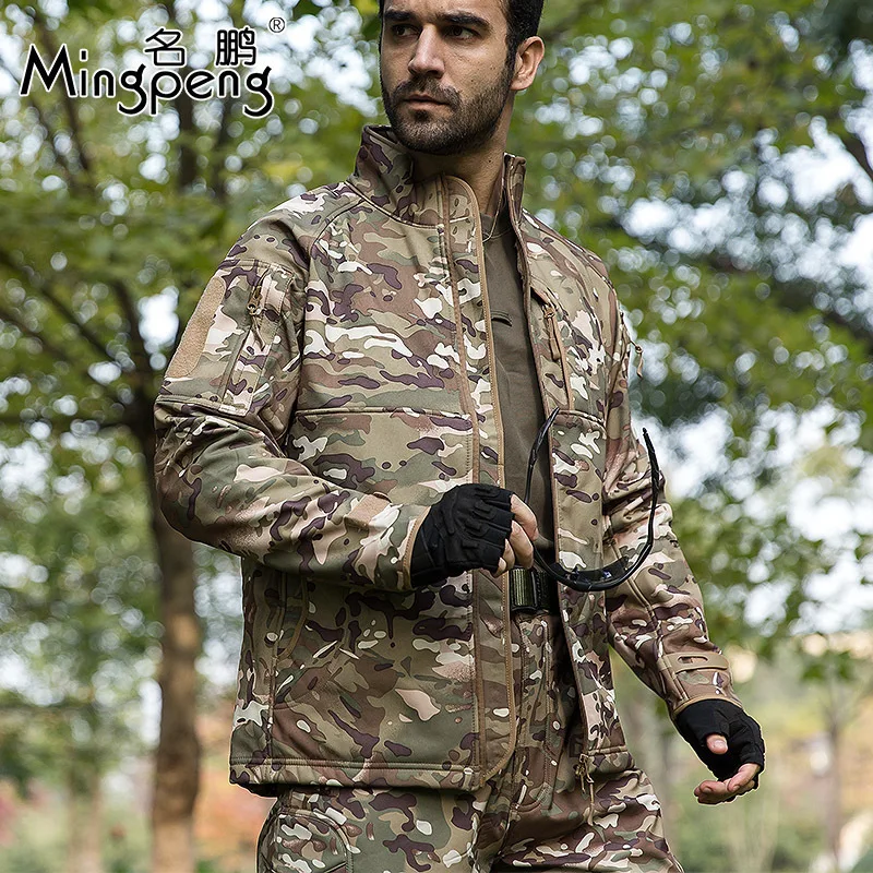 Hunting Climbing Trainning Male Coat Tactical Men Camouflage Windbreaker Softshell Shark Skin Outdoor Waterproof Trekking Jacket
Hunting Climbing Trainning Male Coat Tactical Men Camouflage Windbreaker Softshell Shark Skin Outdoor Waterproof Trekking Jacket