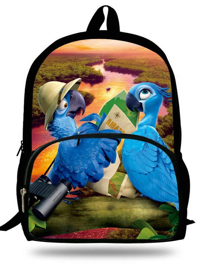 16-дюймовый Mochila школьный детский рюкзак Рио одежда с принтом героев мультфильмов