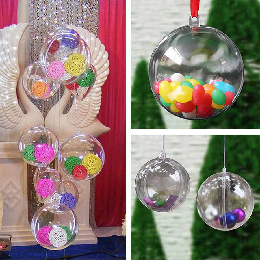 10PCS Christmas Decor Ornament Ball Transparent Hanging Bauble Ball Candy boxes Xmas Tree New Year Party Rome Decoration Gifts
10PCS Christmas Decor Ornament Ball Transparent Hanging Bauble Ball Candy boxes Xmas Tree New Year Party Rome Decoration Gifts