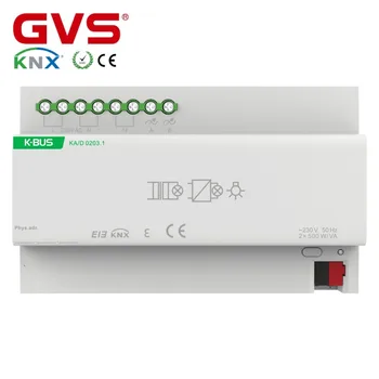 GVS K-BUS KNX/EIB Smart Home Villa Office Hotel Building Automation System KNX Dimming Actuator 2 Folds
GVS K-BUS KNX/EIB Smart Home Villa Office Hotel Building Automation System KNX Dimming Actuator 2 Folds